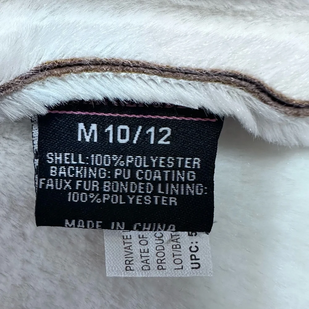 Urban Republic‎ Girls Shearling Jacket With Hood, SIZE MEDIUM (10/12)